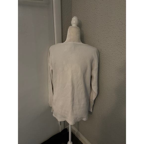 VTG Halloween Maze Cream Crewneck Thermal Sweatshirt L Casual Holiday Vampire - Picture 2 of 9